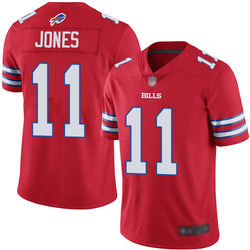 Men Buffalo Bills 11 Zay Jones Limited Red Rush Vapor Untouchable NFL Jersey